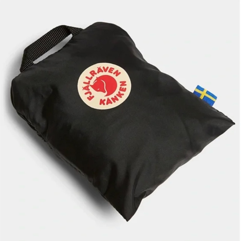 Fjällräven black waterproof Kanken backpack cover NWT